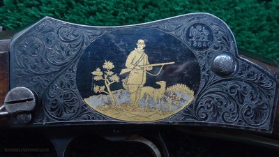 FRANCOTTE MARTINI SINGLE SHOT GOLD INLAID PARADOX BORE RIFLE - Image 8 of 25