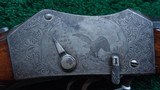 VERY FINE PEABODY MARTINI CREEDMORE ENGRAVED RIFLE - 10 of 25