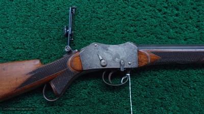 VERY FINE PEABODY MARTINI CREEDMORE ENGRAVED RIFLE