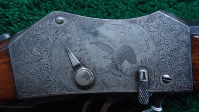 VERY FINE PEABODY MARTINI CREEDMORE ENGRAVED RIFLE - Image 10 of 25
