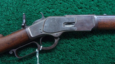 SPECIAL ORDER CASE COLORED WINCHESTER FIRST MODEL 1873 SADDLE RING CARBINE