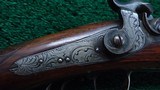 PHILADELPHIA HALFSTOCK SILVER-MOUNTED PERCUSSION SPORTING RIFLE - 8 of 25