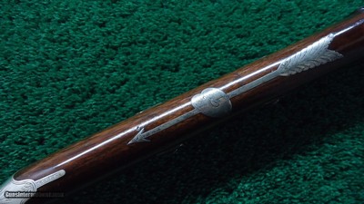 PHILADELPHIA HALFSTOCK SILVER-MOUNTED PERCUSSION SPORTING RIFLE - Image 12 of 25