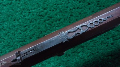 PHILADELPHIA HALFSTOCK SILVER-MOUNTED PERCUSSION SPORTING RIFLE - Image 15 of 25