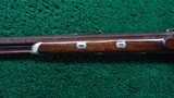 PHILADELPHIA HALFSTOCK SILVER-MOUNTED PERCUSSION SPORTING RIFLE - 18 of 25