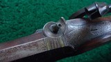 PHILADELPHIA HALFSTOCK SILVER-MOUNTED PERCUSSION SPORTING RIFLE - 11 of 25