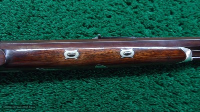 PHILADELPHIA HALFSTOCK SILVER-MOUNTED PERCUSSION SPORTING RIFLE - Image 5 of 25
