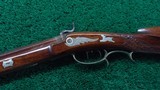 PHILADELPHIA HALFSTOCK SILVER-MOUNTED PERCUSSION SPORTING RIFLE - 2 of 25