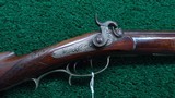 PHILADELPHIA HALFSTOCK SILVER-MOUNTED PERCUSSION SPORTING RIFLE - 1 of 25