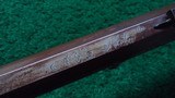 PHILADELPHIA HALFSTOCK SILVER-MOUNTED PERCUSSION SPORTING RIFLE - 6 of 25