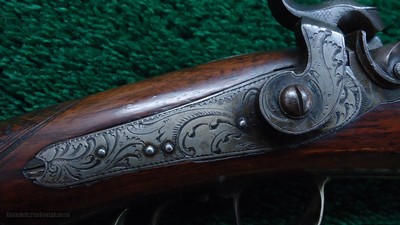 PHILADELPHIA HALFSTOCK SILVER-MOUNTED PERCUSSION SPORTING RIFLE - Image 8 of 25