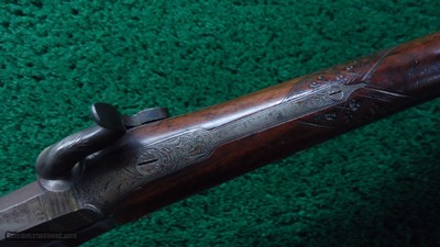 PHILADELPHIA HALFSTOCK SILVER-MOUNTED PERCUSSION SPORTING RIFLE - Image 9 of 25