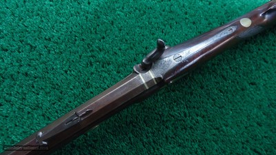 PHILADELPHIA HALFSTOCK SILVER-MOUNTED PERCUSSION SPORTING RIFLE BY TRYON - Image 4 of 22