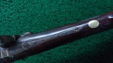 PHILADELPHIA HALFSTOCK SILVER-MOUNTED PERCUSSION SPORTING RIFLE BY TRYON - 9 of 22