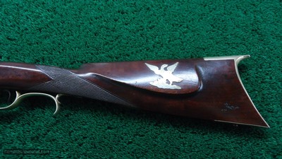 PHILADELPHIA HALFSTOCK SILVER-MOUNTED PERCUSSION SPORTING RIFLE BY TRYON - Image 18 of 22