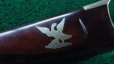 PHILADELPHIA HALFSTOCK SILVER-MOUNTED PERCUSSION SPORTING RIFLE BY TRYON - 14 of 22