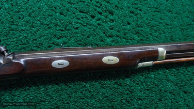 PHILADELPHIA HALFSTOCK SILVER-MOUNTED PERCUSSION SPORTING RIFLE BY TRYON - Image 5 of 22