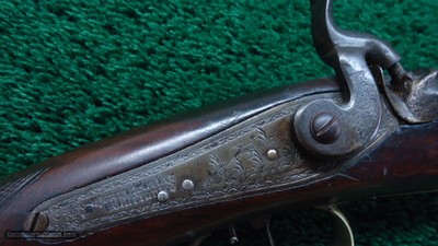 PHILADELPHIA HALFSTOCK SILVER-MOUNTED PERCUSSION SPORTING RIFLE BY TRYON - Image 8 of 22