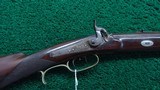 PHILADELPHIA HALFSTOCK SILVER-MOUNTED PERCUSSION SPORTING RIFLE BY TRYON - 1 of 22
