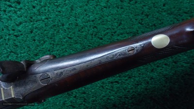 PHILADELPHIA HALFSTOCK SILVER-MOUNTED PERCUSSION SPORTING RIFLE BY TRYON - Image 9 of 22