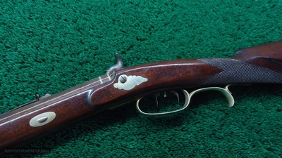 PHILADELPHIA HALFSTOCK SILVER-MOUNTED PERCUSSION SPORTING RIFLE BY TRYON - Image 2 of 22