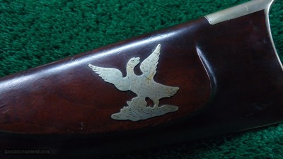 PHILADELPHIA HALFSTOCK SILVER-MOUNTED PERCUSSION SPORTING RIFLE BY TRYON - Image 14 of 22