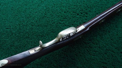 PHILADELPHIA HALFSTOCK SILVER-MOUNTED PERCUSSION SPORTING RIFLE BY TRYON - Image 3 of 22