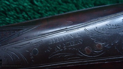 BLUNT & SYMS HALFSTOCK SILVER-MOUNTED PERCUSSION SPORTING RIFLE - Image 13 of 25
