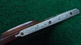BLUNT & SYMS HALFSTOCK SILVER-MOUNTED PERCUSSION SPORTING RIFLE - 12 of 25