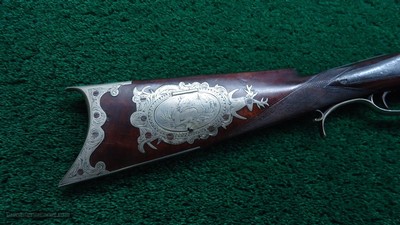 BLUNT & SYMS HALFSTOCK SILVER-MOUNTED PERCUSSION SPORTING RIFLE - Image 23 of 25