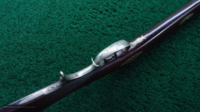 BLUNT & SYMS HALFSTOCK SILVER-MOUNTED PERCUSSION SPORTING RIFLE - Image 3 of 25
