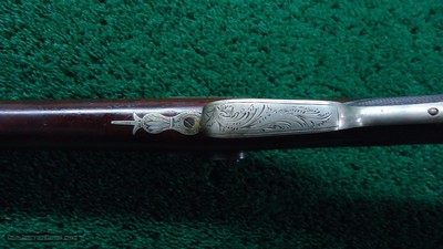 BLUNT & SYMS HALFSTOCK SILVER-MOUNTED PERCUSSION SPORTING RIFLE - Image 10 of 25