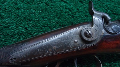 BLUNT & SYMS HALFSTOCK SILVER-MOUNTED PERCUSSION SPORTING RIFLE - Image 8 of 25