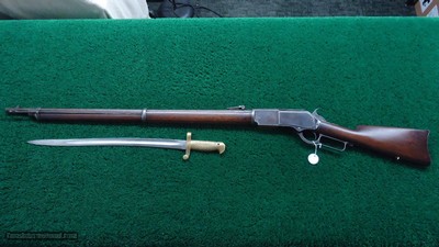 *Sale Pending* - CITIZENS GUARD OF HAWAII WINCHESTER MODEL 1876 MUSKET WITH SABER BAYONET - Image 22 of 23