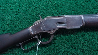 RARE WINCHESTER MODEL 1873 EXTRA HEAVY BARREL RIFLE IN CALIBER 44 WCF