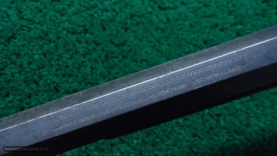 RARE WINCHESTER MODEL 1873 EXTRA HEAVY BARREL RIFLE IN CALIBER 44 WCF - Image 12 of 23