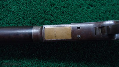 RARE WINCHESTER MODEL 1873 EXTRA HEAVY BARREL RIFLE IN CALIBER 44 WCF - Image 11 of 23