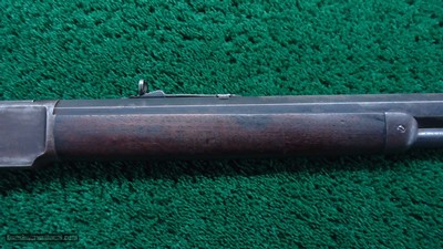 RARE WINCHESTER MODEL 1873 EXTRA HEAVY BARREL RIFLE IN CALIBER 44 WCF - Image 5 of 23