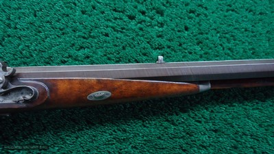VERY NICE ENGRAVED GERMAN PERCUSSION DOUBLE RIFLE BY MORGENROTH - Image 5 of 25