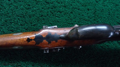 VERY NICE ENGRAVED GERMAN PERCUSSION DOUBLE RIFLE BY MORGENROTH - Image 9 of 25
