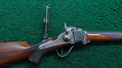 FANTASTIC SHARPS 1874 No. 1 CREEDMOOR SINGLE SHOT RIFLE CHAMBERED IN 44-90 Bottleneck