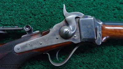 FANTASTIC SHARPS 1874 No. 1 CREEDMOOR SINGLE SHOT RIFLE CHAMBERED IN 44-90 Bottleneck - Image 9 of 25