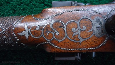 ENGRAVED GERMAN DOUBLE BARREL PERCUSSION SHOTGUN - Image 16 of 25