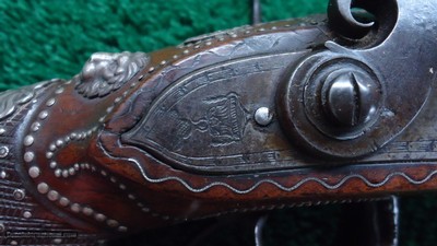 ENGRAVED GERMAN DOUBLE BARREL PERCUSSION SHOTGUN - Image 15 of 25