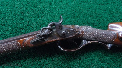 ENGRAVED GERMAN DOUBLE BARREL PERCUSSION SHOTGUN - Image 2 of 25