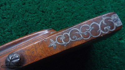 ENGRAVED GERMAN DOUBLE BARREL PERCUSSION SHOTGUN - Image 18 of 25