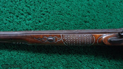 ENGRAVED GERMAN DOUBLE BARREL PERCUSSION SHOTGUN - Image 17 of 25