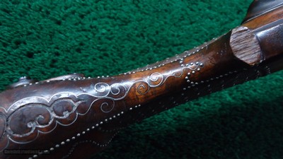 ENGRAVED GERMAN DOUBLE BARREL PERCUSSION SHOTGUN - Image 14 of 25