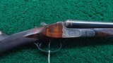 FACTORY ENGRAVED GOLD INLAID PIOTTI DOUBLE BARREL 12 GAUGE SHOTGUN