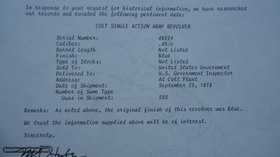 SCARCE NETTLETON INSPECTED COLT SAA US REVOLVER IN CALIBER 45 COLT - Image 22 of 25